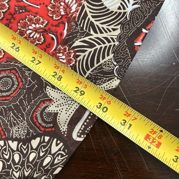 Maggie Barnes Multicolor Brown Red Floral Button Front Shirt Top Plus Size 4X - Picture 11 of 12